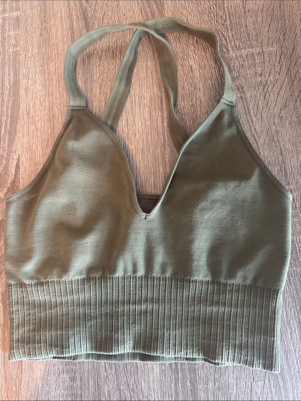 FP Movement by Free People Green Good Karma Crop Tank xs/s